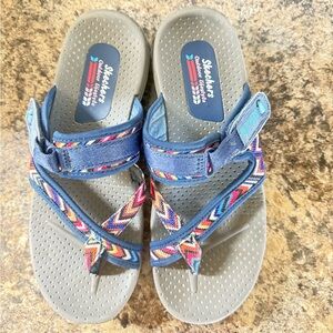 Skechers Navy and Beige Outdoor Sandals